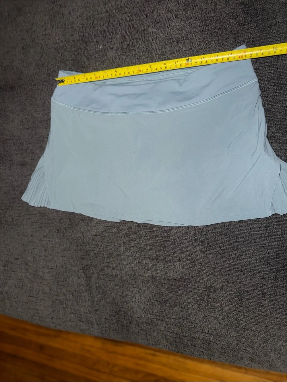 Lululemon Pace Rival Skirt Size 12 Light Blue Pleated Tennis Golf Athletic
